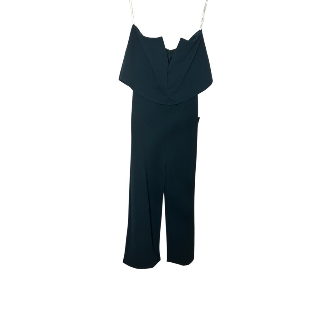 Lulus Strapless‎ Ruffle Jumpsuit Wide Leg Evening Party Special Occasion NWT